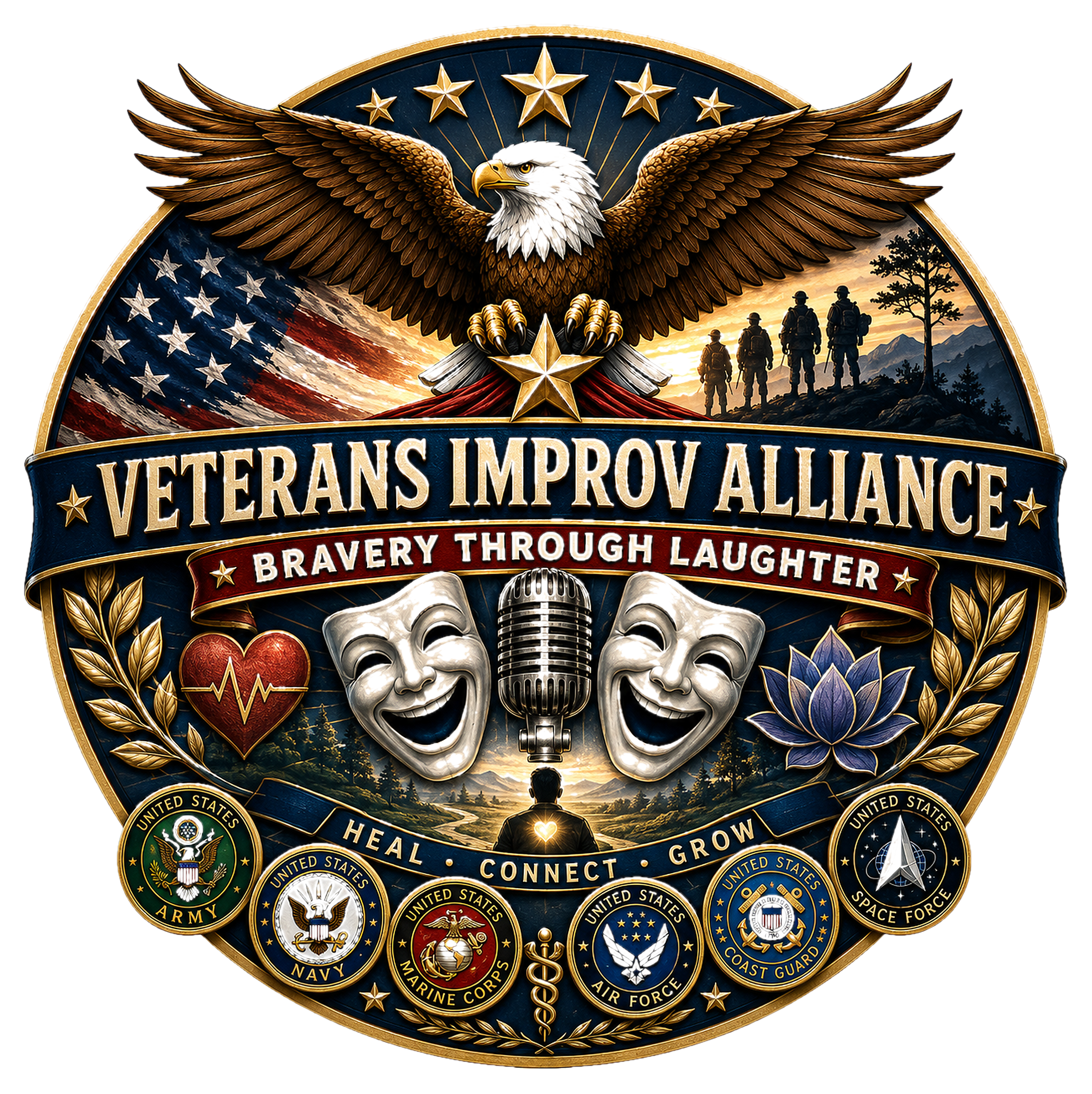 Veterans Improv Alliance logo